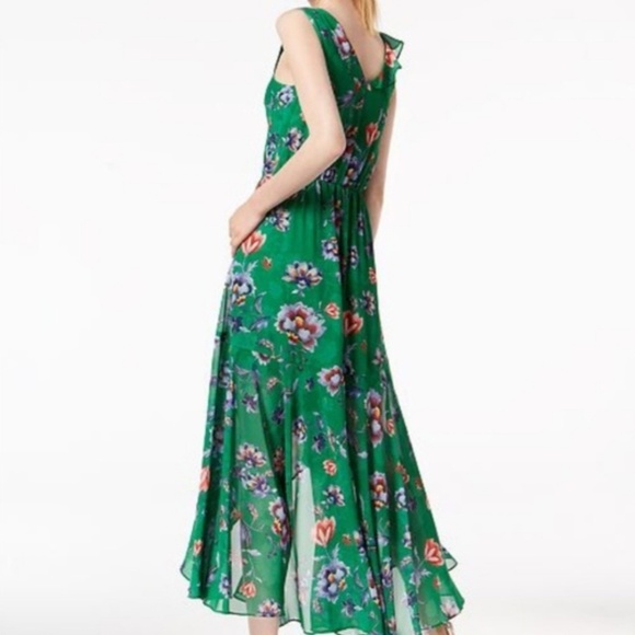 Bar III Floral-Print Ruffled Maxi Dress Macy's - Picture 2 of 3